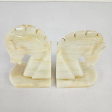 Load image into Gallery viewer, Onyx Horse Head Bookends