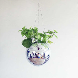 Disco Ball Hanging Planter