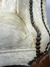 Load image into Gallery viewer, Ivory Velvet Chair