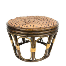 Load image into Gallery viewer, Bent Rattan Ottoman