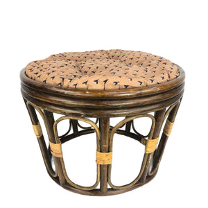 Bent Rattan Ottoman