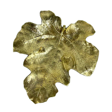 Brass Fig Leaf Bowl