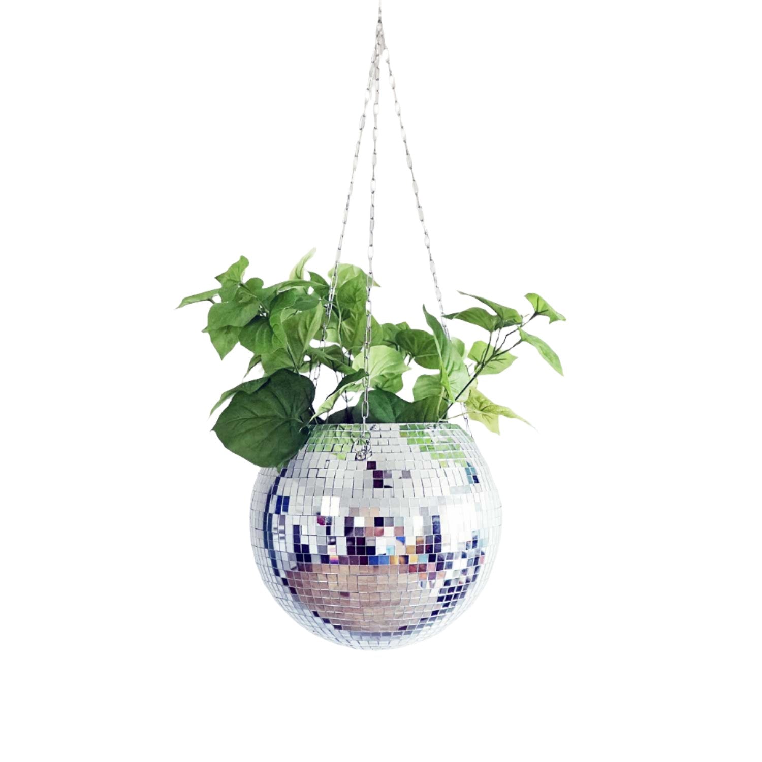 disco hanging planter Disco Ball Hanging Planter