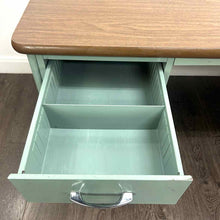 Load image into Gallery viewer, Blue Metal Desk