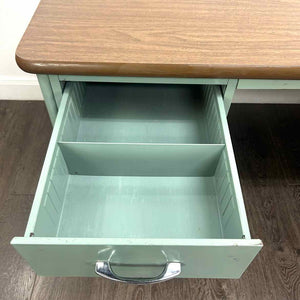 Blue Metal Desk