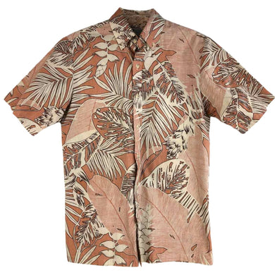 Salmon Hawaiian Mens Shirt