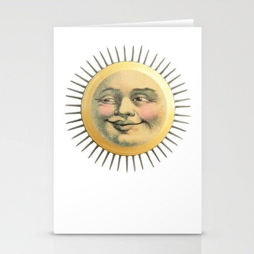 Sun Face Card