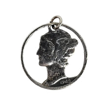 Load image into Gallery viewer, Mercury Dime Cutout Pendant