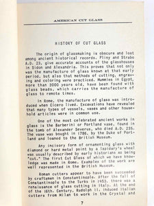 American Cut Glass Book