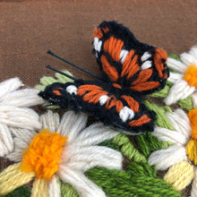 Load image into Gallery viewer, Daisy Floral Still Life Crewel Art
