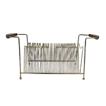 Load image into Gallery viewer, Gold Wire Record Rack