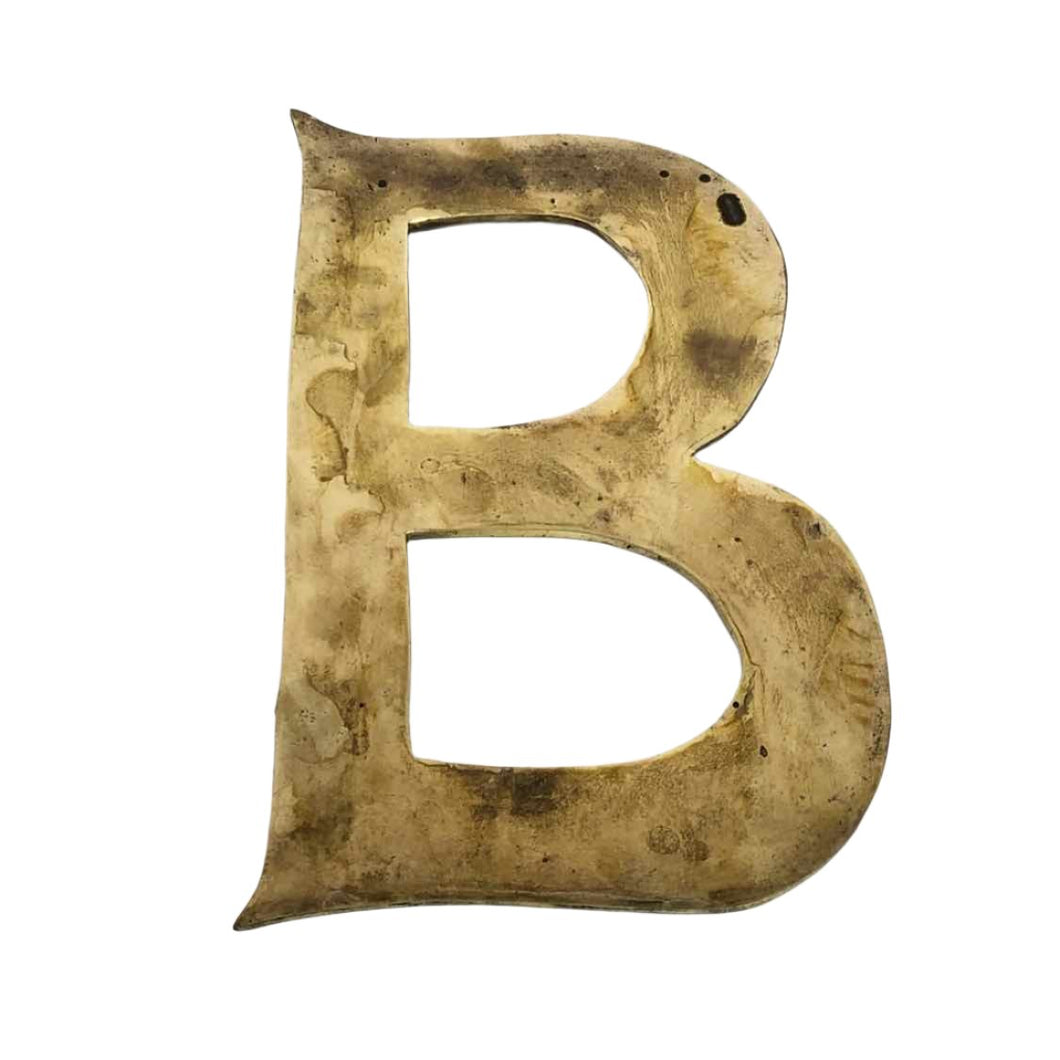 Brass B Wall Hanging