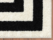 Load image into Gallery viewer, Modern Black &amp; White Rug