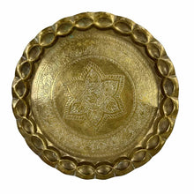 Load image into Gallery viewer, Pie Crust Brass Tray