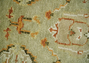 Green & Beige Oushak Rug