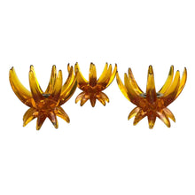 Load image into Gallery viewer, Modern Amber Lucite Candleholders