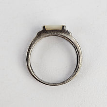 Load image into Gallery viewer, Mother of Pearl &amp; Marcasite Ring