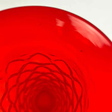 Load image into Gallery viewer, Red Bubble Glass Vase
