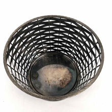 Load image into Gallery viewer, Silver Plate Woven Basket