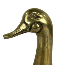 Load image into Gallery viewer, Brass Duck Head Bookend