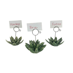 Porcelain Succulent Card Holder