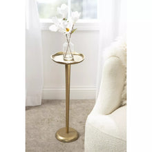 Load image into Gallery viewer, Gold Aluminum Drinks Table