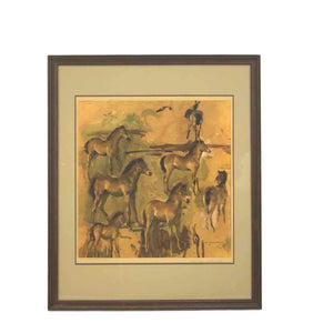 Foal Horse Studies Print