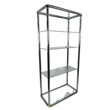 Load image into Gallery viewer, Modern Chrome &amp; Brass Etagere