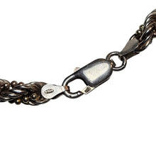 Load image into Gallery viewer, Italian Sterling Rope Bracelet