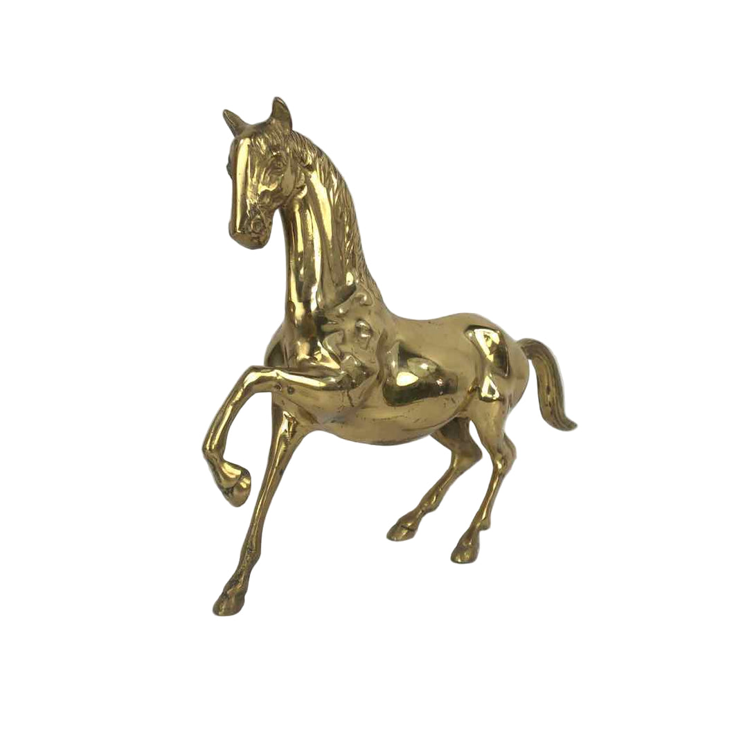 Large Brass Horse