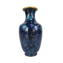 Load image into Gallery viewer, Blue Cloisonne Vase