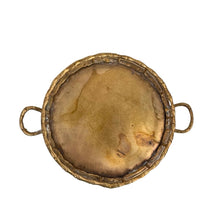 Load image into Gallery viewer, Small Bamboo Brass Tray