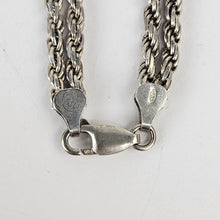 Load image into Gallery viewer, Italian Stering Rope Bracelet