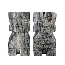 Load image into Gallery viewer, Aztec Figures Onyx Bookends
