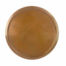 Load image into Gallery viewer, Round Copper Serving Tray