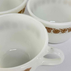 Pyrex Butterfly Gold Mugs
