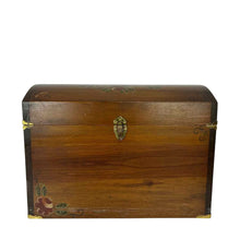 Load image into Gallery viewer, Hand Painted Wooden Trunk