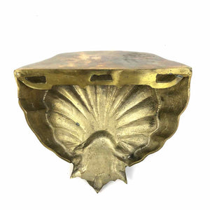 Brass Shell Wall Shelf