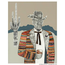 Load image into Gallery viewer, Dolan Geiman Signed Print The Quilted Wrangler (Cowboy Cactus)