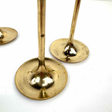 Load image into Gallery viewer, 4 Brass Candleholders
