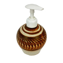 Load image into Gallery viewer, Studio Pottery Soap Dispenser