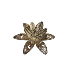 Load image into Gallery viewer, Sterling Filigree Flower Brooch