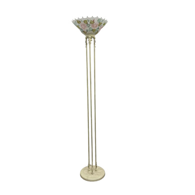 Floral Glass Floor Lamp