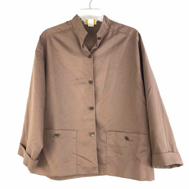 Boxy Brown Shacket Jacket