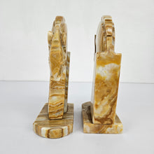 Load image into Gallery viewer, Onyx Horse Head Bookends