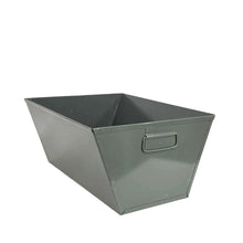 Load image into Gallery viewer, Gray Metal Bin