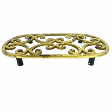 Load image into Gallery viewer, Brass Scroll Trivet