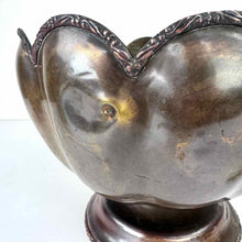 Load image into Gallery viewer, Large Brass Footed Bowl