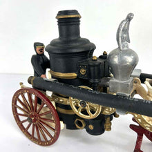 Load image into Gallery viewer, Cast Iron Fire Pumper Wagon Toy