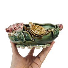 Load image into Gallery viewer, Majolica Style Turtle Bowl